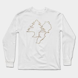 Map Cedar of lebanon Long Sleeve T-Shirt